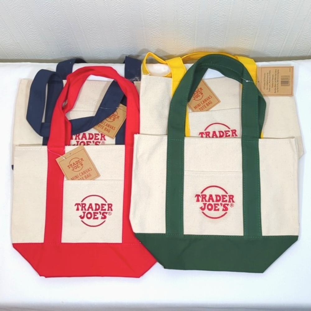 🆕 Trader Joe’s mini canvas tote bags